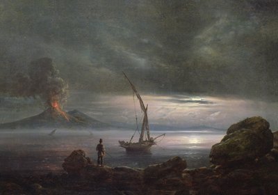 Volcano at Evening, Sicily by Johan Christian Dahl